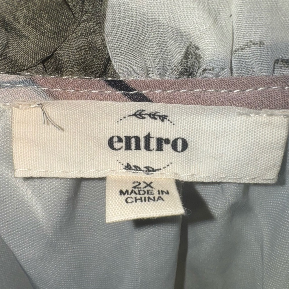 Entro Plus Size Abstract Patterned Swing Dress Si… - image 6